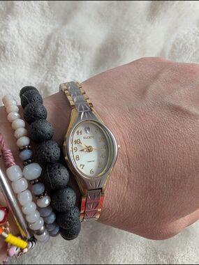 Elgin Two-Tone Watch w/ Diamond Accent | Quartz Japan Movement | Women’s